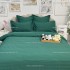 Lenjerie HoReCa, pat single, Damasc Finetat Deluxe, 4 piese, Jojo Home, Verde Smarald [3]