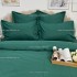 Lenjerie HoReCa, pat single, Damasc Finetat Deluxe, 4 piese, Jojo Home, Verde Smarald [4]
