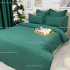 Lenjerie HoReCa, pat single, Damasc Finetat Deluxe, 4 piese, Jojo Home, Verde Smarald [7]