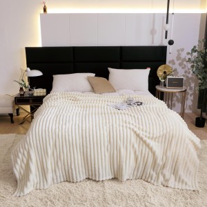 Patura pufoasa CoCoLiNo, 200x230cm, Jojo Home, Crem