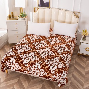 Patura pufoasa cocolino 200x230cm, 230gr, Maro, model oriental