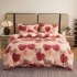 Lenjerie pat dublu, Super Pufoasa COCOLINO, 4 piese, Roz pudra, inimioare [14]