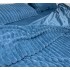 Lenjerie pat dublu, ExtraPufoasa, din Blanita artificiala de Iepure Gofrata, 4 piese, Albastru [4]