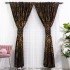  Set de 2 Draperii din Jacquard Satinat, Negru - Auriu, 1.4m latime x 2,7m inaltime, cu rejansa pt sina [5]