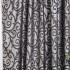 Set 2 Draperii din Jacquard Satinat - 200cm x 232cm, Tiv lat , Gri - Negru [4]