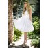 Rochie cu maneci din satin si tulle, Alb, Xara [2]
