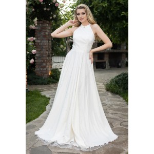 Rochie Ivoire Novia cu perle