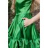 Rochie din Satin Verde Moniq [5]