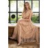 Rochie midi din Tulle si Satin, Kaya, Bej [4]