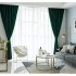 Set 2 bucati de Draperie Blackout din catifea Verde Smarald, 150m x 260cm , cu rejansa pentru sina [3]