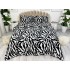 Lenjerie pat dublu, Super Pufoasa COCOLINO, 4 piese, Alb-Negru, Zebra [5]