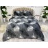 Lenjerie pat dublu, Super Pufoasa COCOLINO, 4 piese, Gri, pene [2]