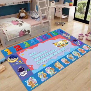 Covor copii 80x150cm pentru Dormitor si Living, Albastru