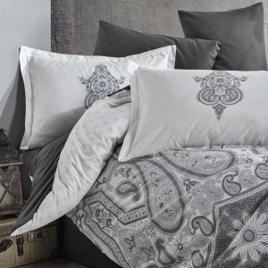 Lenjerie de pat ranforce Clasy king size (AZKA V1)