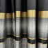 Set 2 Draperii  Elite, tip panou 3 metri latime x 232cm inaltime , Rejansa pt bara ,Negru cu Auriu [5]