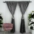 Set 2 Draperii Royal, tip panou 300cm latime x 232cm inaltime, Rejansa pt. bara, Gri cu Antracit, cu rejansa pt sina [6]