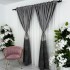 Set 2 Draperii Royal, tip panou 300cm latime x 232cm inaltime, Rejansa pt. bara, Gri cu Antracit, cu rejansa pt sina [7]