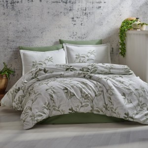 Lenjerie de pat matrimonial, 4 piese, Bumbac 100% Satin Deluxe Mass V2