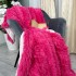 Patura Super Pufoasa CoCoLiNo, FLUFFY, cu blanita, 200x230cm, Fuchsya [2]