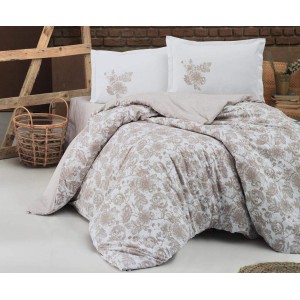 Lenjerie de pat ranforce Clasy king size (RAVEN V1)