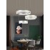 Lustra LED Tip Pendul RFAN, Model C23011/3, Cu Telecomanda, 3 Tipuri De Lumina, Inaltime Reglabila, 360W, Gri [2]