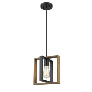 Pendul RFAN, Model C616/1, 1 X E27, Negru/Maro