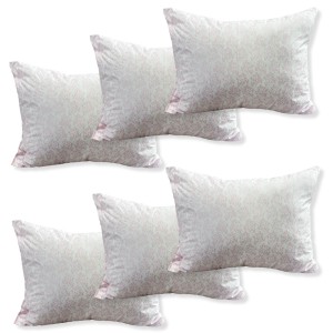 Set 6 perne dreptunghiulare 50x70cm Emboss (4+2 GRATIS), Fabricate in Romania, model elegant colorat cu roz
