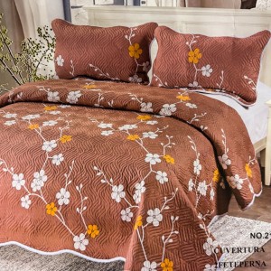 Cuvertură Pat Dublu, 3 Piese, Bumbac 100% Imprimat – Calitate Premium, cu Imprimeu Durabil, cod CSA-CV08 Cuvertură Pat Dublu, 3 Piese, Bumbac 100% Imprimat – Calitate Premium, cu Imprimeu Durabil, cod CSA-CV08