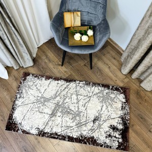Covor Modern, Elegant, 300x400cm gros si pufos, SHINNY V1, Maro/Gri/Alb