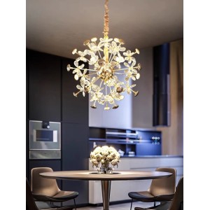 Lustra LED Tip Pendul RFAN, Model 3352/500, 3 Tipuri De Lumina, 90W, Auriu