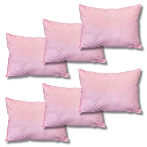 Set 6 perne dreptunghiulare 50x70cm Emboss (4+2 GRATIS), Fabricate in Romania, roz inchis, flori