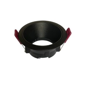 Rama Simpla, Pentru Spot Incastrat GU10, Rotunda, Negru