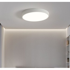 Plafoniera LED RFAN, Rotunda, Mat, 40W, Lumina Rece, 6500K, Alb