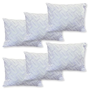 Set 6 perne dreptunghiulare 50x70cm Emboss (4+2 GRATIS), Fabricate in Romania, model cu dungi lila