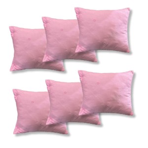 Set 6 perne dreptunghiulare 50x70cm Emboss (4+2 GRATIS), Fabricate in Romania, model cu cercuri, roz