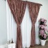 Set 2 Draperii Catifea CRETA cu insertii aurii - 2m latime x 2.50m inaltime x Tiv lat, Rose [6]