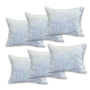 Set 6 perne dreptunghiulare 50x70cm Emboss (4+2 GRATIS), Fabricate in Romania, model cu trandafiri mov si cercuri