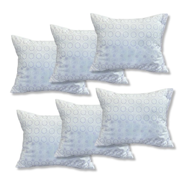 Set 6 perne dreptunghiulare 50x70cm Emboss (4+2 GRATIS), Fabricate in Romania, model cu trandafiri mov si cercuri [1]