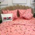 Lenjerie de Pat Dublu, Bumbac Ranforce, 6 piese, Croită cu Grija in Atelierul Cumparamisim - Lux Suprem, Rafinament Desăvârșit, Confort Regal, Roz, pepene  [6]
