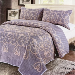 Cuvertură Pat Dublu, 3 Piese, Bumbac 100% Imprimat – Calitate Premium, cu Imprimeu Durabil, cod CSA-CV26 Cuvertură Pat Dublu, 3 Piese, Bumbac 100% Imprimat – Calitate Premium, cu Imprimeu Durabil, cod CSA-CV26