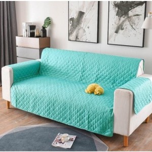 Cuvertura matlasata canapea 3 locuri, verde menta