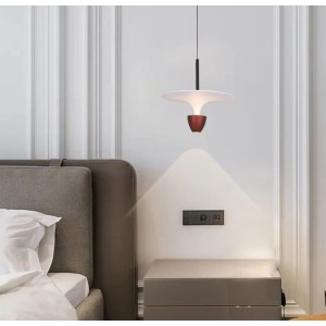 Pendul LED RFAN, Model D20903, Lumina Neutra, Inaltime Reglabila, 7W, Visiniu