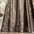 Set 2 Draperii Catifea CRETA cu insertii aurii - 150cm latime x 250cm inaltime, Rejansa pt. sina , Maro - V44 [9]