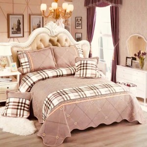 Cuvertură Pat Dublu, 5 Piese, Bumbac 100% Imprimat – Calitate Premium, Exact ca în Poză, cu Imprimeu Durabil, Bej, Crem, carouri Cuvertură Pat Dublu, 5 Piese, Bumbac 100% Imprimat – Calitate Premium, Exact ca în Poză, cu Imprimeu Durabil, Bej, Crem, carouri