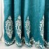 Draperie Blackout 80%, din Catifea cu Broderie, 140cm latime x 260cm înălțime, cu TIV LAT, Elite V3, Turquoise [5]