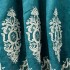 Draperie Blackout 80%, din Catifea cu Broderie, 140cm latime x 260cm înălțime, cu TIV LAT, Elite V3, Turquoise [4]