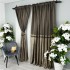Set 2 Draperii Simplicity, tip panou 300cm x 232cm ,Rejansa pt. bara ,  Maro [2]