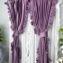 Draperie din catifea, cu volanase, Lila, 200cm latime x 2.4m inaltime, cu rejansa pentru sina [5]