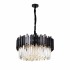 Candelabru RFAN, Model WL339/300, Textura Cristal, Metal, 3 X E27, Negru [3]