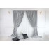 Draperie Blackout 80%, din catifea Gri deschis - 140cm x 150cm , Rejansa pt. sina  [2]